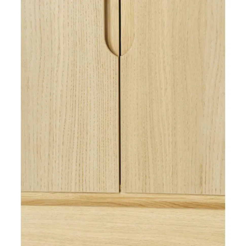 Armario En Roble Cassy, 2 Puertas