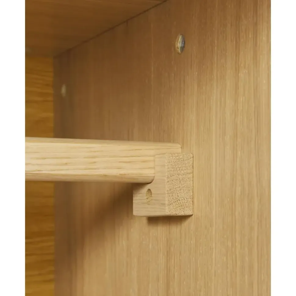 Armario En Roble Cassy, 2 Puertas