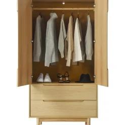 Armario En Roble Cassy, 2 Puertas