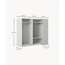 Armario Esquinero Modular Simone, 4 Puertas (215 Cm), Diferentes Variantes