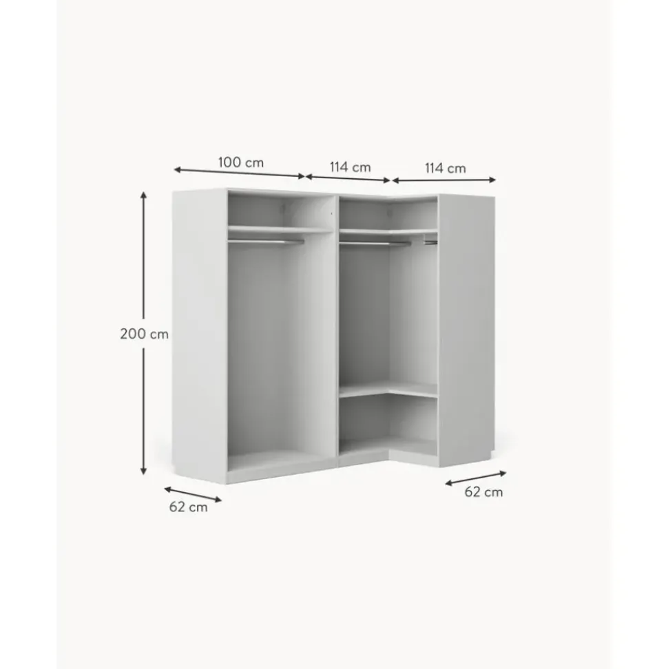 Armario Esquinero Modular Simone, 4 Puertas (215 Cm), Diferentes Variantes