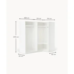 Armario Esquinero Modular Leon, 4 Puertas (215 Cm), Diferentes Variantes