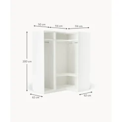 Armario Esquinero Modular Charlotte, 3 Puertas (165 Cm), Diferentes Variantes