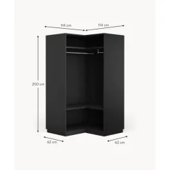 Armario Esquinero Modular Leon, 2 Puertas (115 Cm), Diferentes Variantes