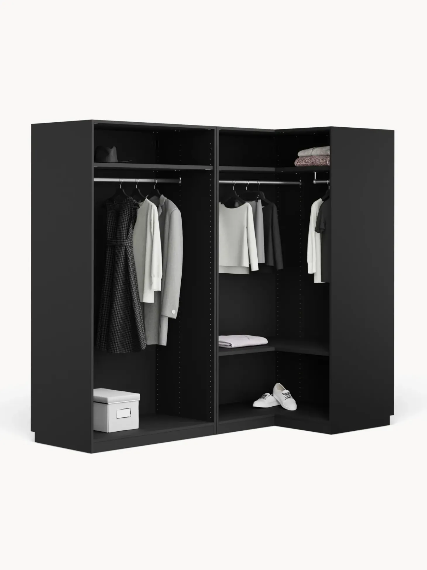 Armario Esquinero Modular Simone, 4 Puertas (215 Cm), Diferentes Variantes