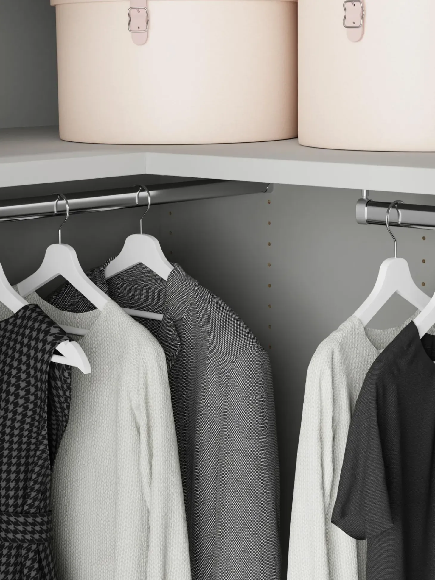 Armario Esquinero Modular Simone, 3 Puertas (165 Cm), Diferentes Variantes