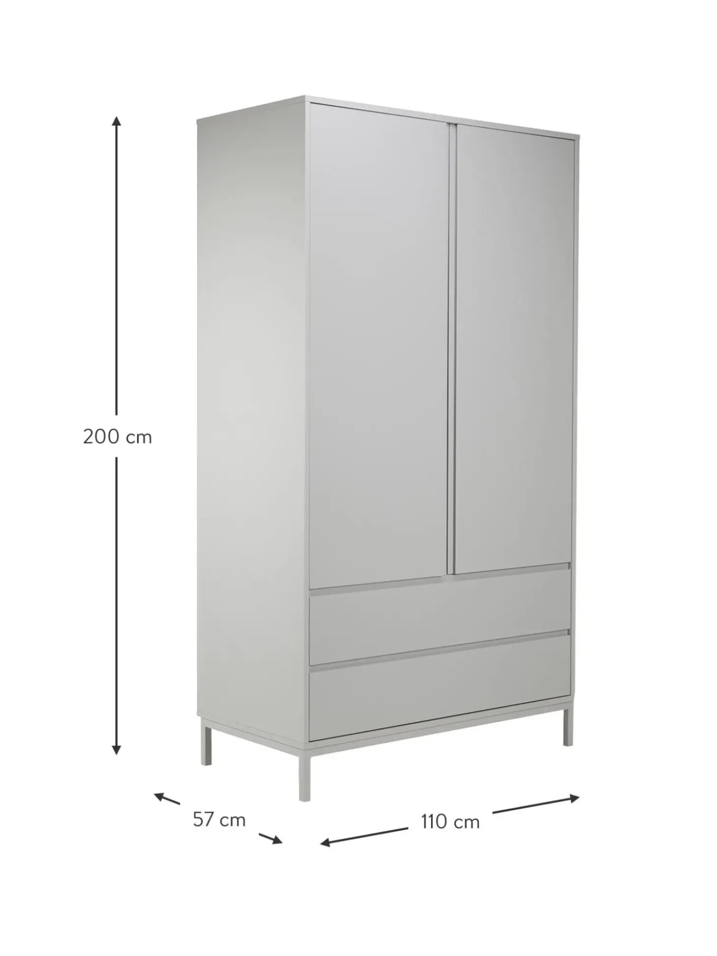 Armario Ikaro, 2 Puertas