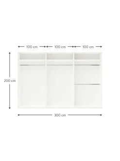 Armario Modular Charlotte, 6 Puertas (300 Cm), Diferentes Variantes