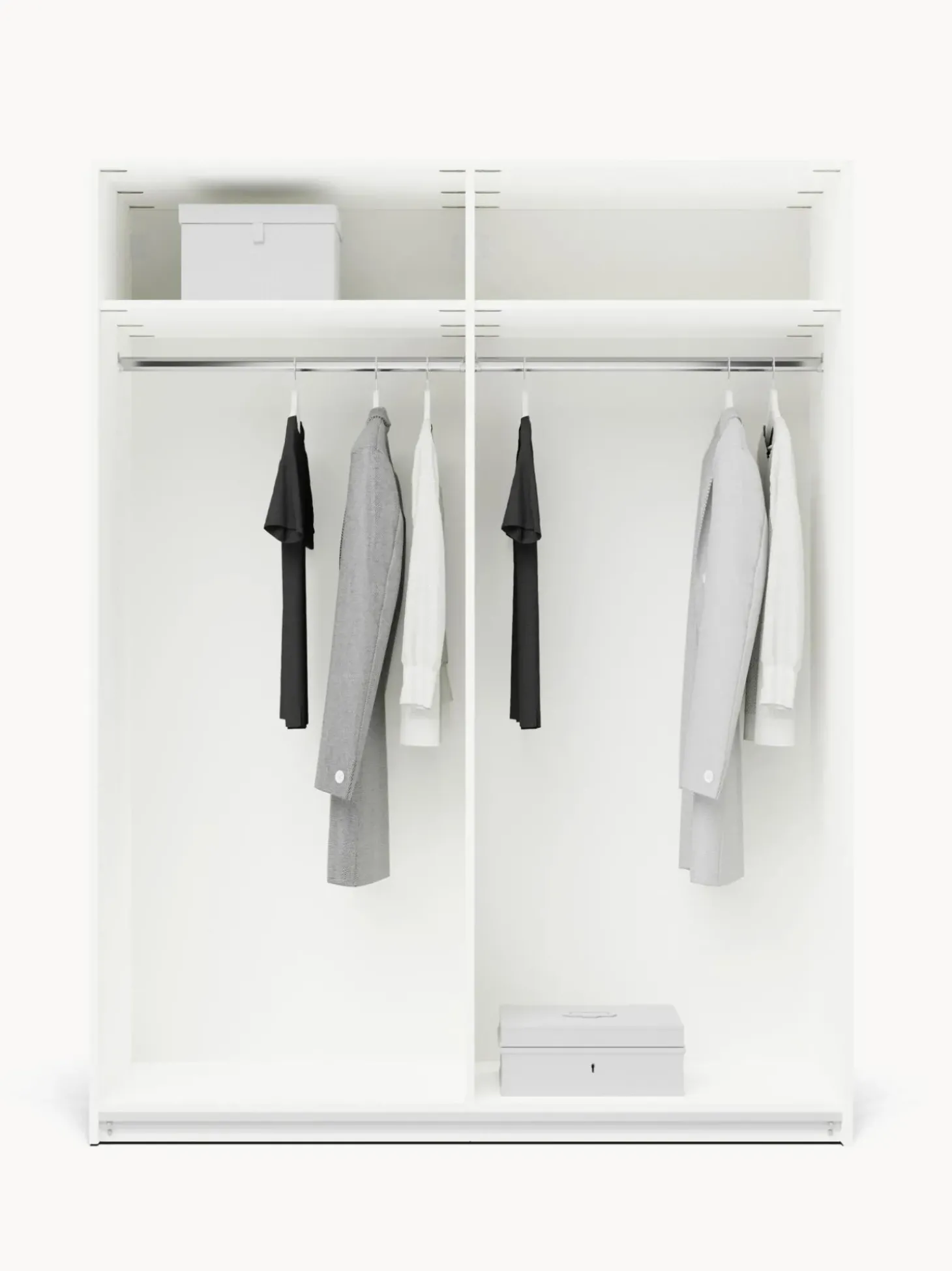 Armario Modular Charlotte, 2 Puertas Correderas (150 Cm), Diferentes Variantes