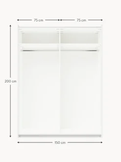 Armario Modular Charlotte, 2 Puertas Correderas (150 Cm), Diferentes Variantes