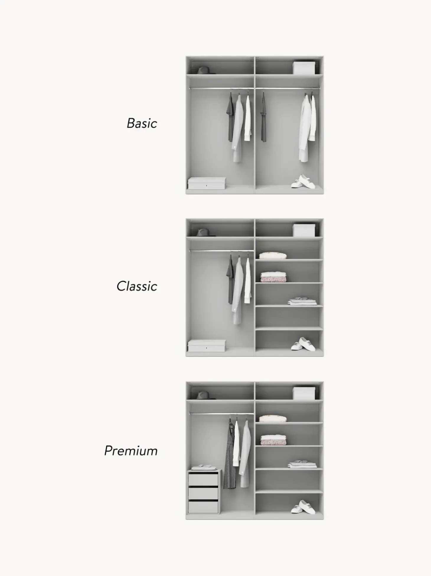 Armario Modular Charlotte, 4 Puertas (200 Cm), Diferentes Variantes