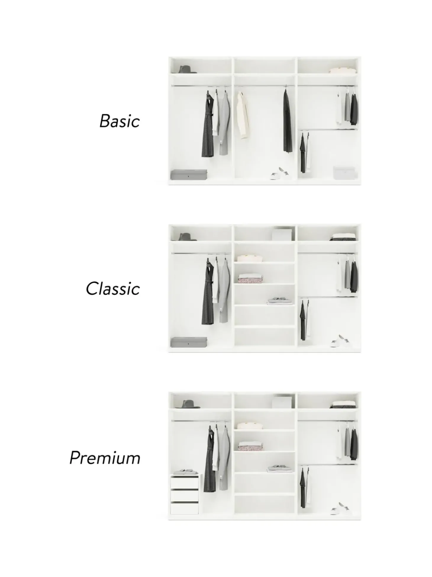 Armario Modular Leon, 6 Puertas (300 Cm), Diferentes Variantes