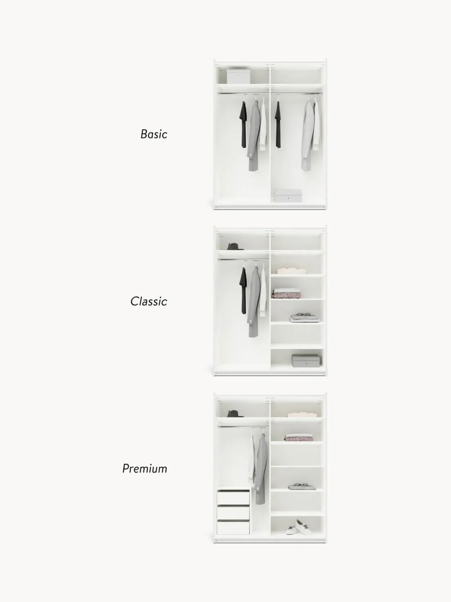 Armario Modular Leon, 2 Puertas Correderas (150 Cm), Diferentes Variantes