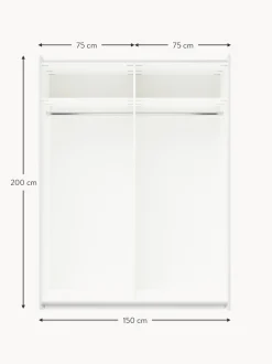 Armario Modular Leon, 2 Puertas Correderas (150 Cm), Diferentes Variantes