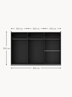Armario Modular Leon, 3 Puertas Correderas (300 Cm), Diferentes Variantes