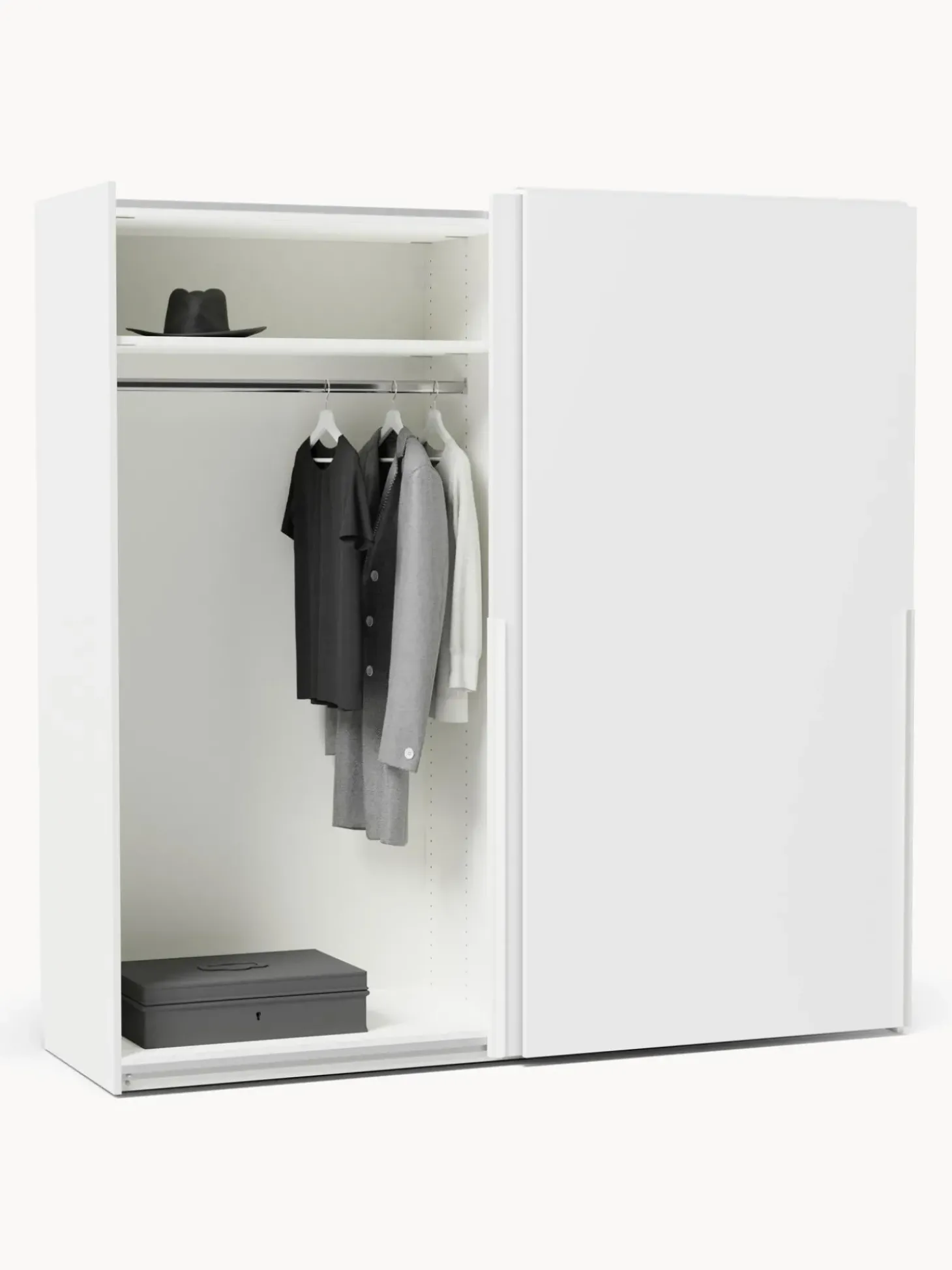 Armario Modular Leon, 2 Puertas Correderas (200 Cm), Diferentes Variantes