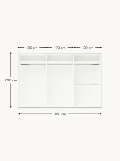 Armario Modular Leon, 3 Puertas Correderas (300 Cm), Diferentes Variantes