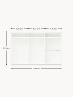 Armario Modular Simone, 3 Puertas Correderas (300 Cm), Diferentes Variantes