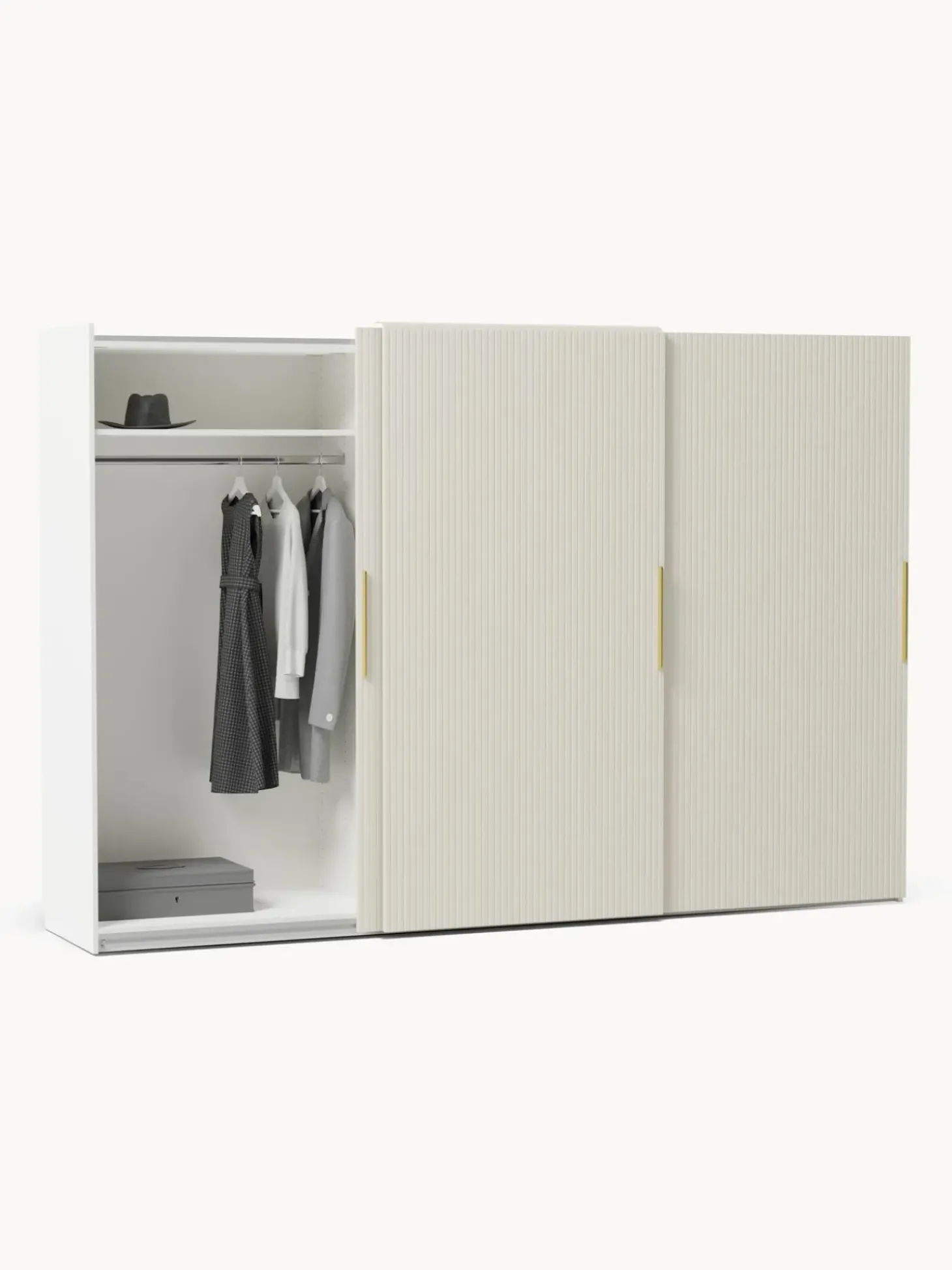 Armario Modular Simone, 3 Puertas Correderas (300 Cm), Diferentes Variantes