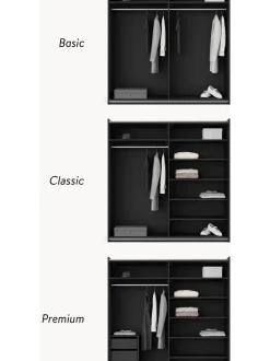 Armario Modular Simone, 2 Puertas Correderas (200 Cm), Diferentes Variantes