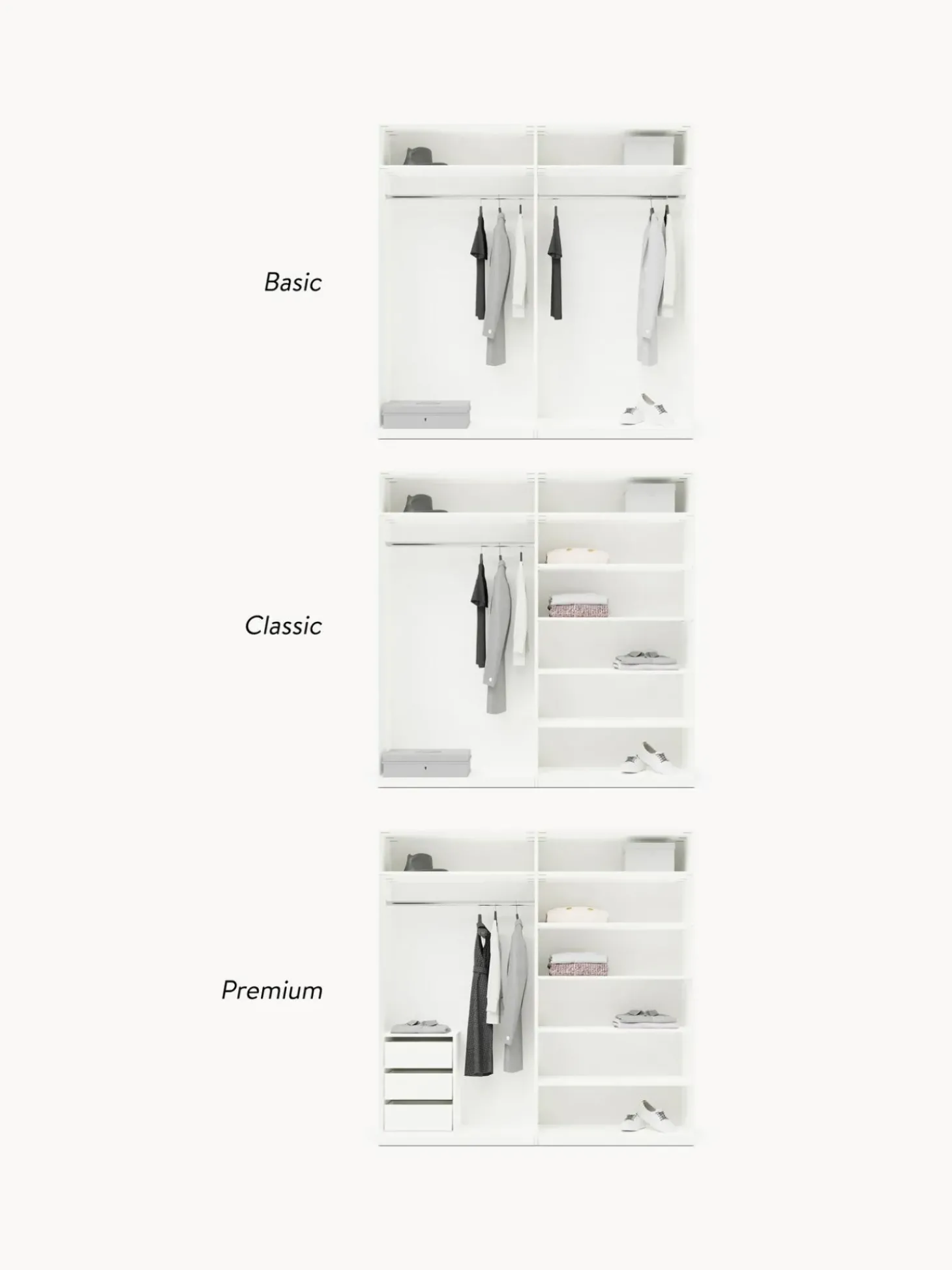 Armario Modular Simone, 4 Puertas (200 Cm), Diferentes Variantes