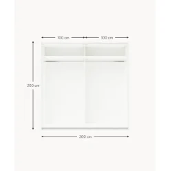 Armario Modular Simone, 2 Puertas Correderas (200 Cm), Diferentes Variantes