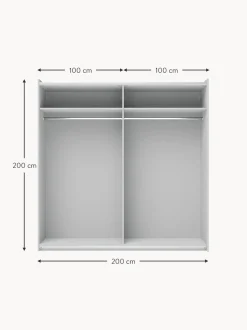 Armario Modular Simone, 2 Puertas Correderas (200 Cm), Diferentes Variantes