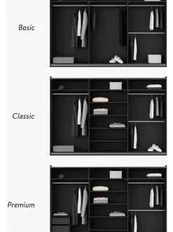Armario Modular Simone, 3 Puertas Correderas (300 Cm), Diferentes Variantes