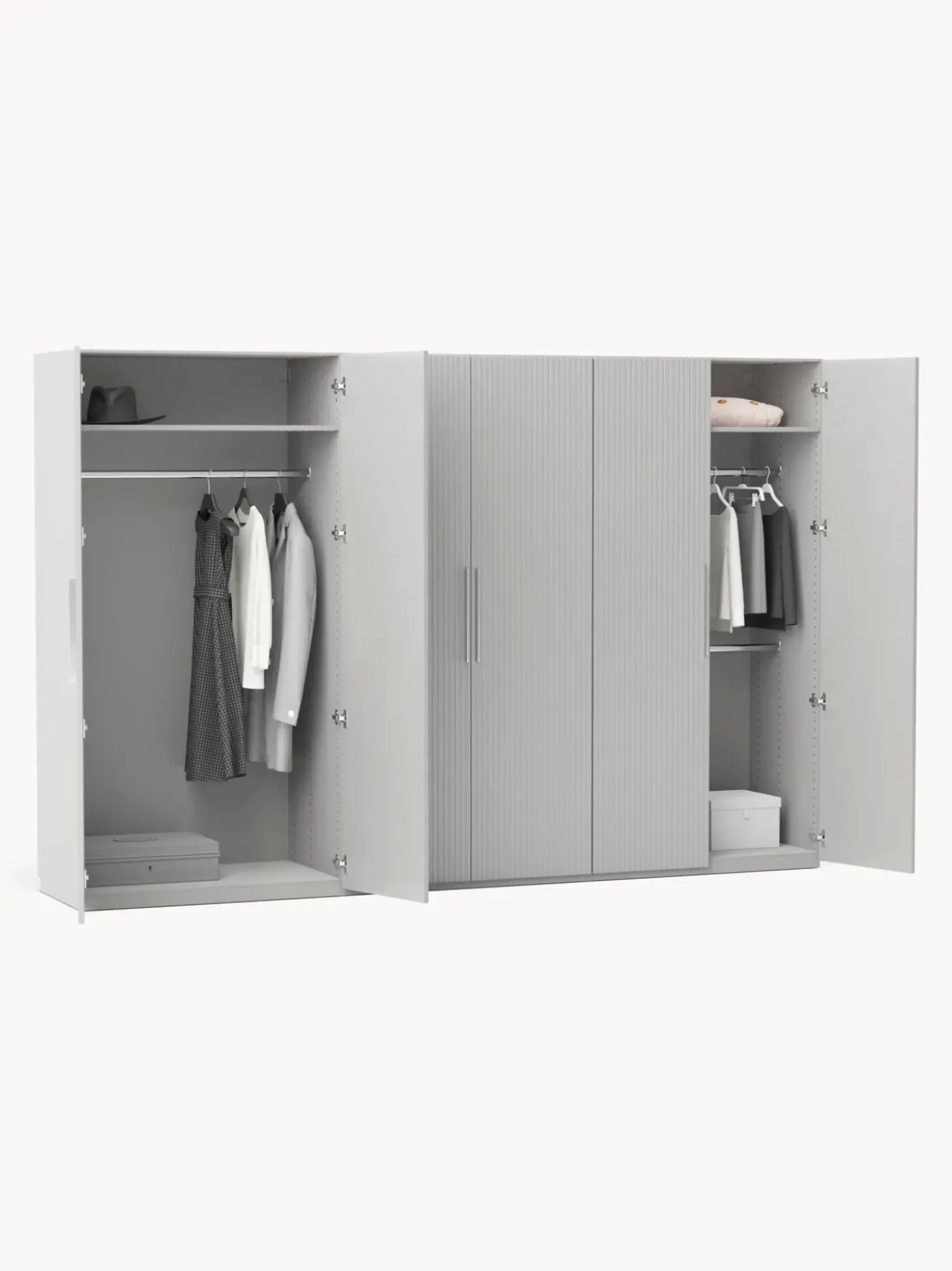 Armario Modular Simone, 6 Puertas (300 Cm), Diferentes Variantes
