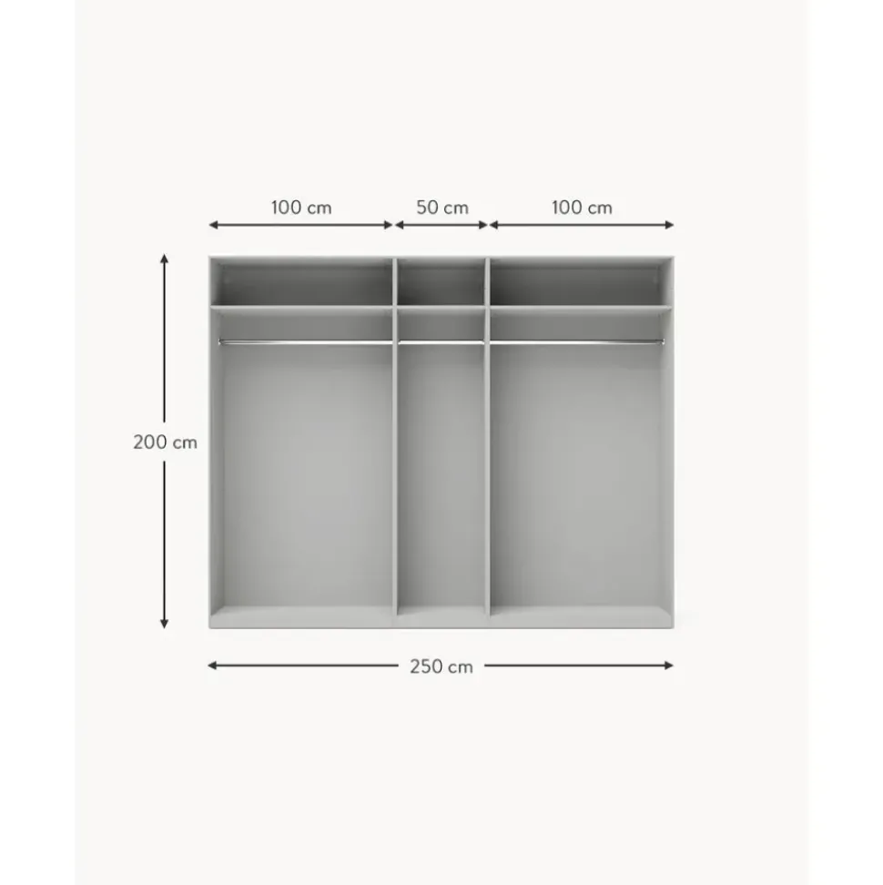 Armario Modular Simone, 5 Puertas (250 Cm), Diferentes Variantes