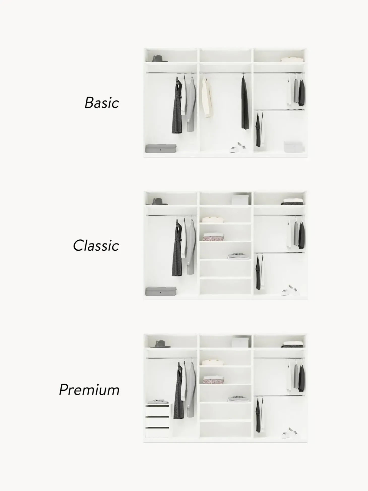 Armario Modular Simone, 6 Puertas (300 Cm), Diferentes Variantes