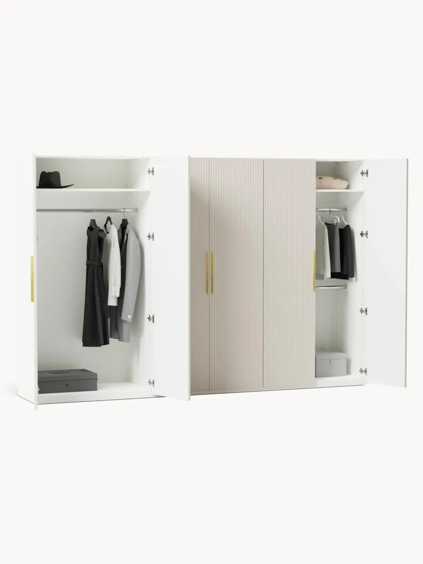 Armario Modular Simone, 6 Puertas (300 Cm), Diferentes Variantes