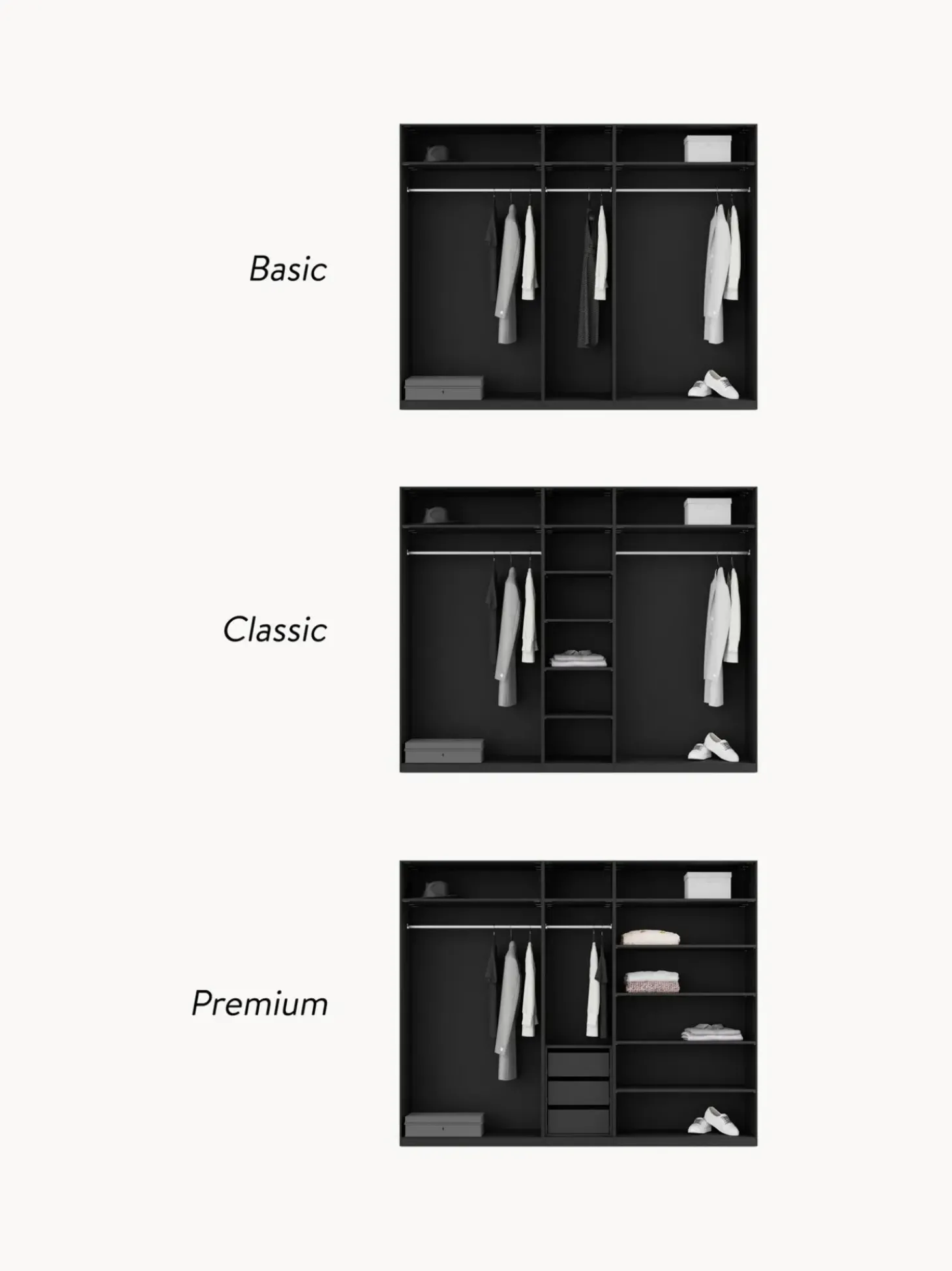 Armario Modular Simone, 5 Puertas (250 Cm), Diferentes Variantes