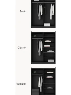 Armario Modular Simone, 2 Puertas Correderas (150 Cm), Diferentes Variantes