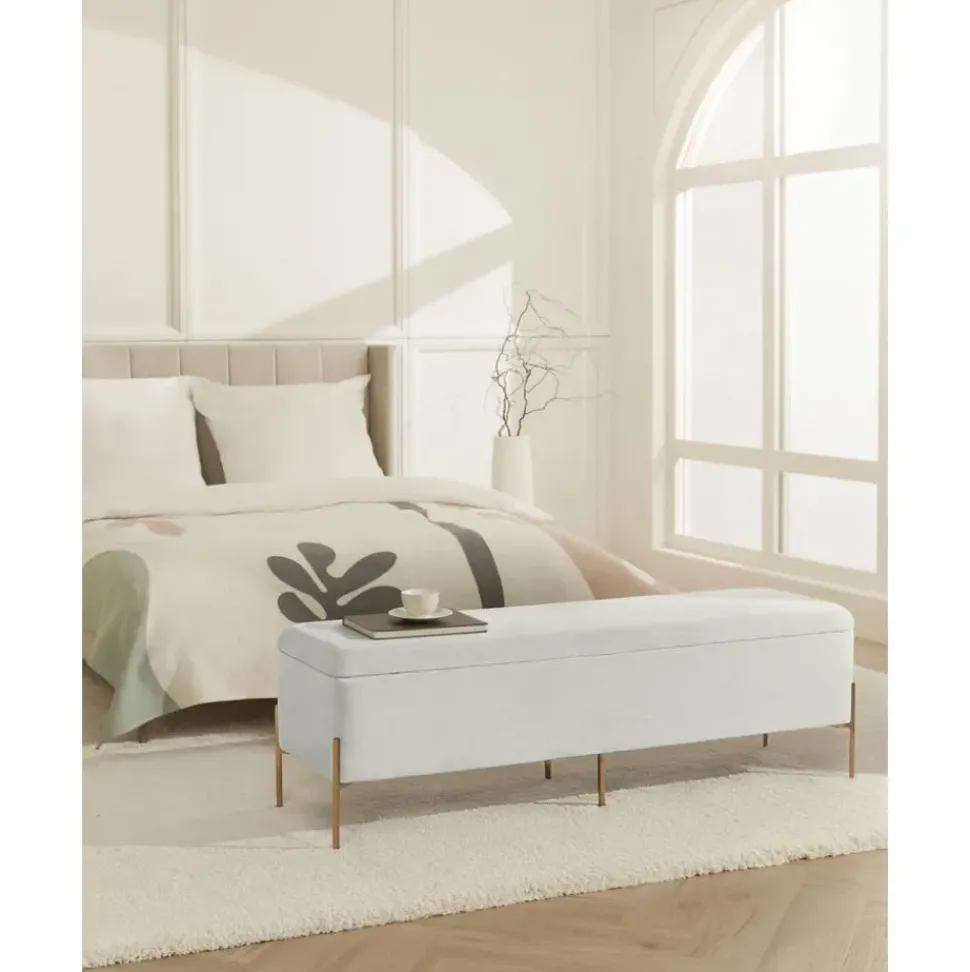 Banco Almacenaje Y Baul De Terciopelo Harper