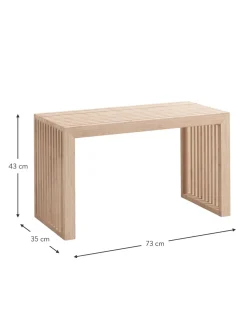 Banco De Madea De Bambu Rib