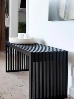 Banco De Madera De Caoba Rib