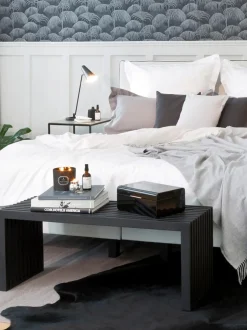 Banco De Madera De Caoba Rib