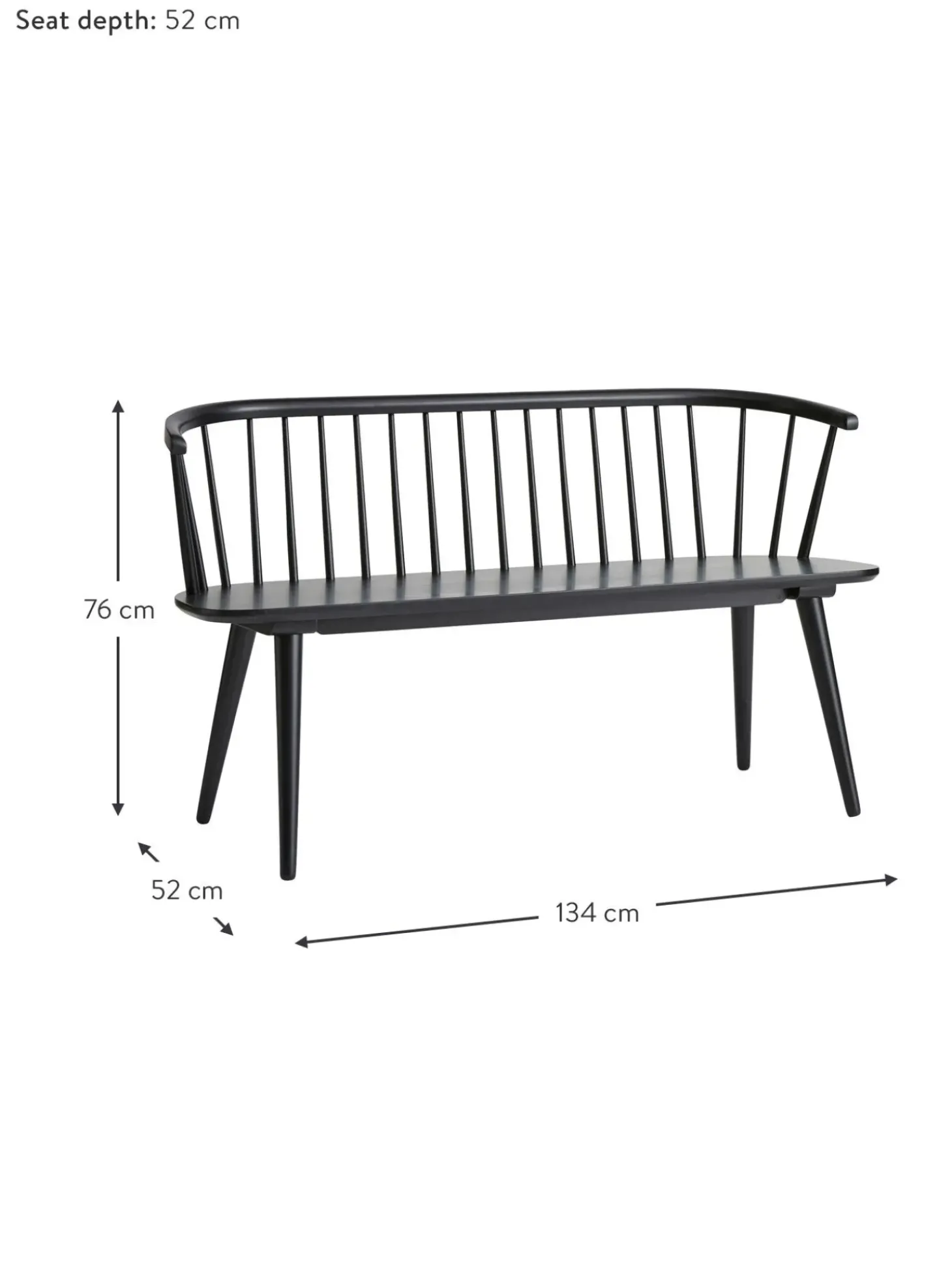 Banco De Madera De Caucho Jolina