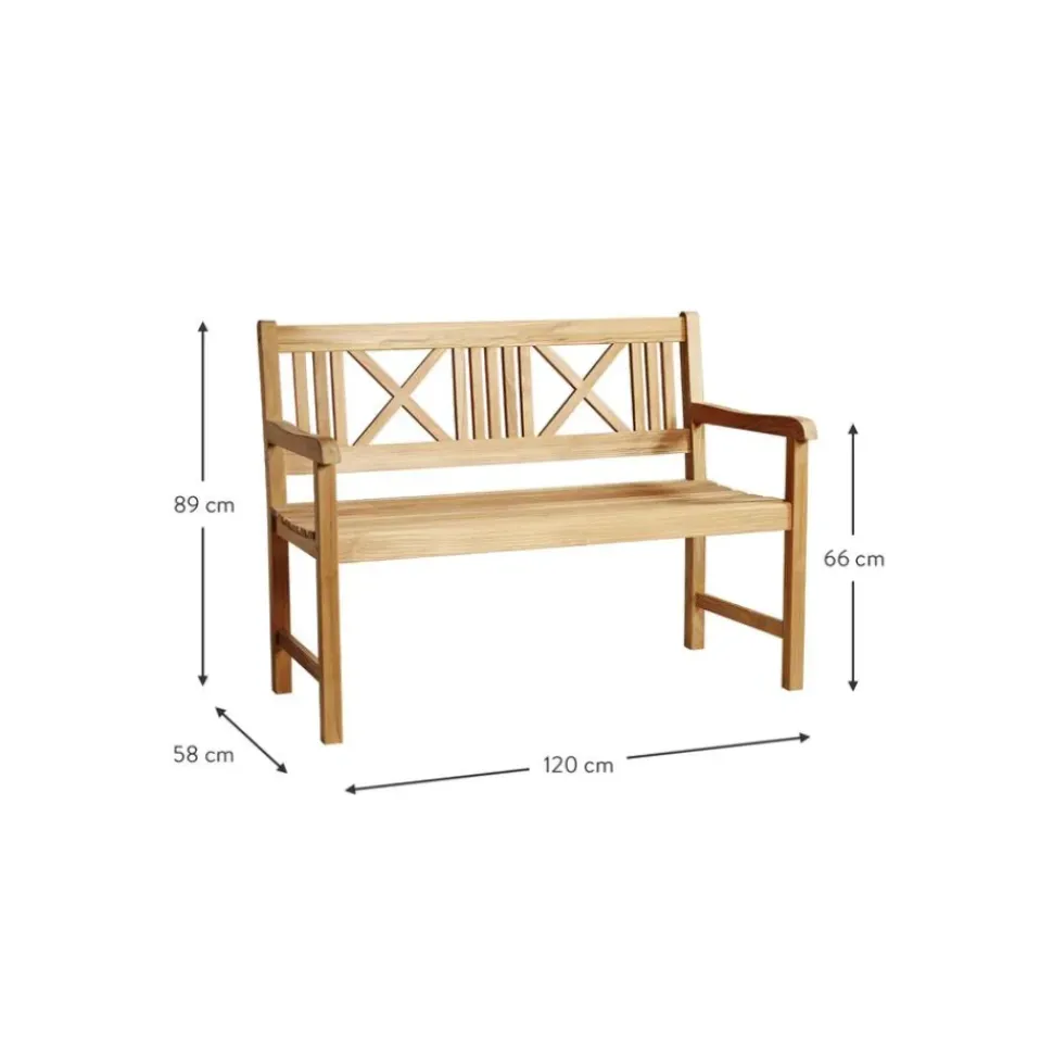 Banco De Madera De Teca Para Exterior Rosenborg