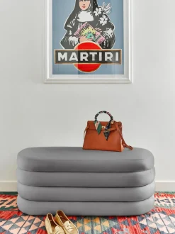 Banco De Terciopelo Alto