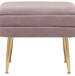 Banco De Terciopelo Pavlina, Con Espacio De Almacenamiento