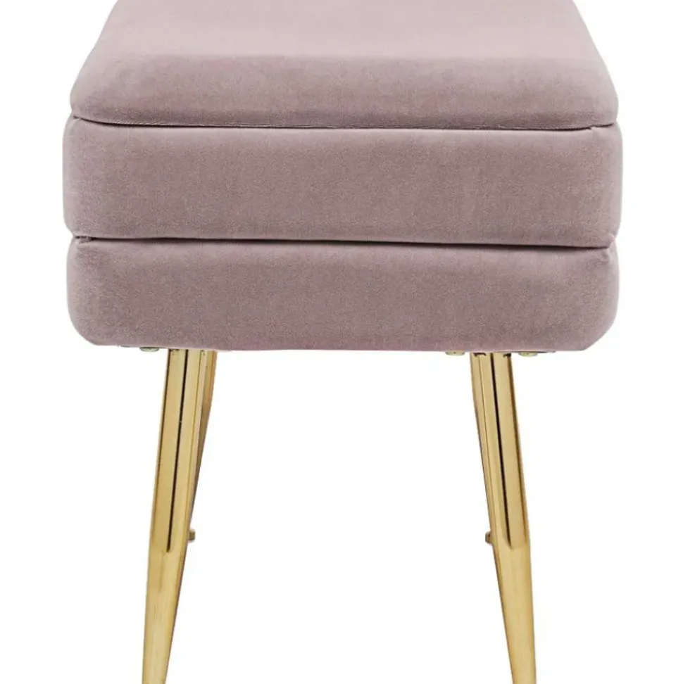 Banco De Terciopelo Pavlina, Con Espacio De Almacenamiento