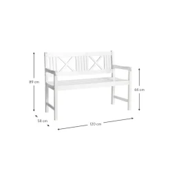 Banco Grande De Madera Para Exterior Rosenborg
