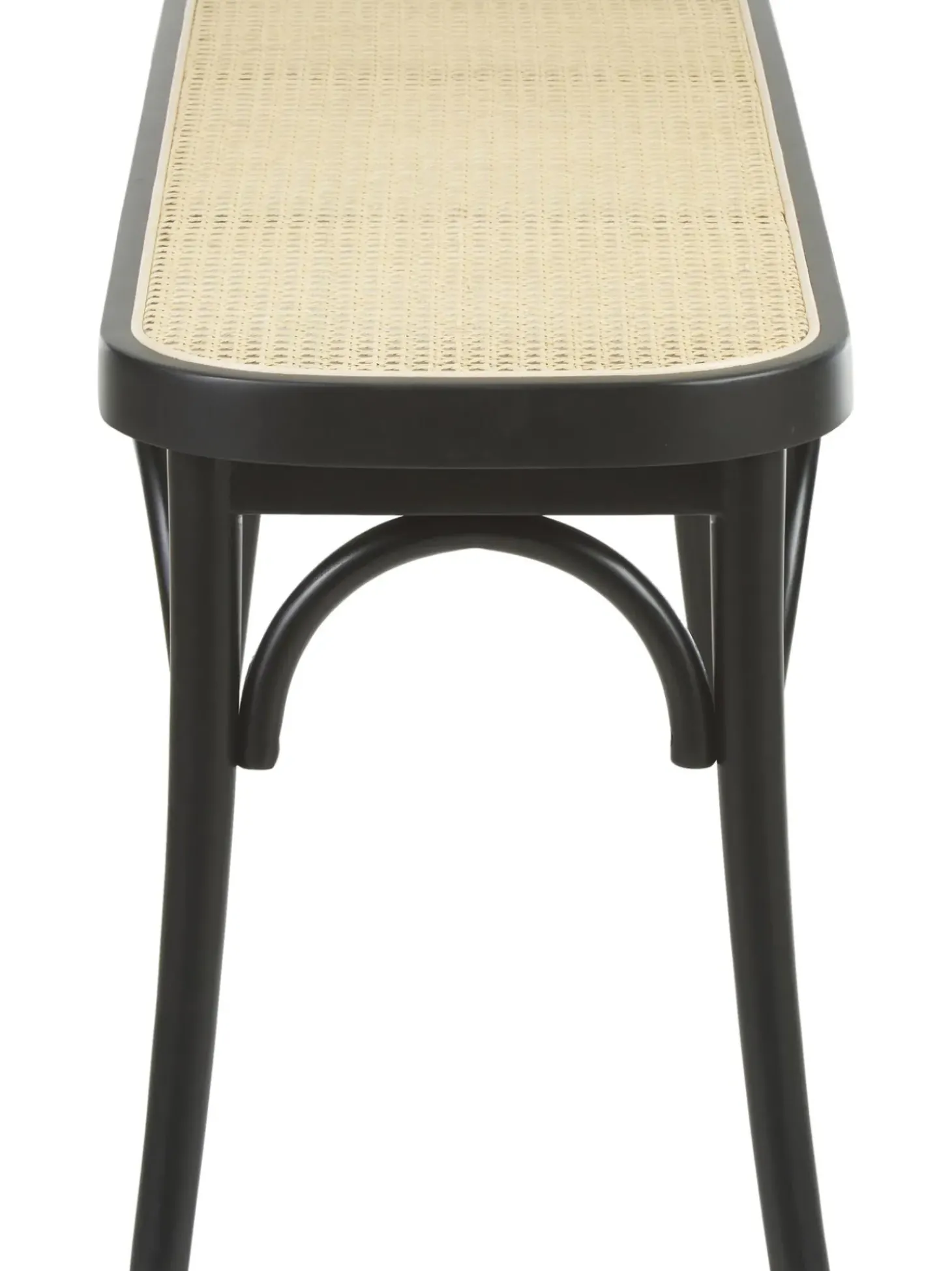 Banco Madera Con Tejido Vienes Franz