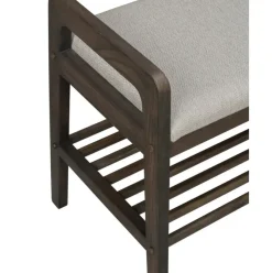 Banco Tapizado Con Estante Inverness