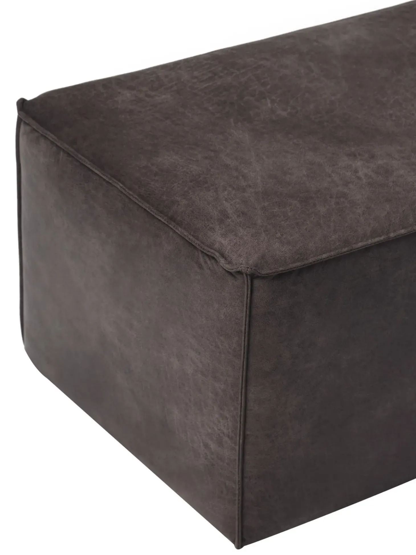 Banco Tapizado En Cuero Reciclado Sanja