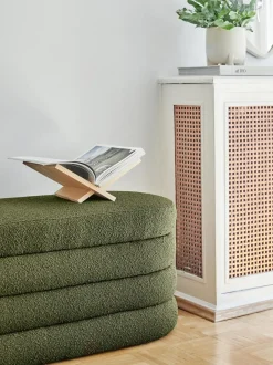 Banco Tapizado En Tejido Boucle Alto