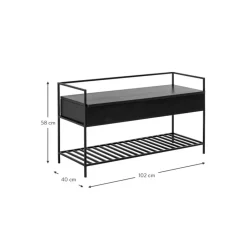 Banco Zapatero Abelone, Con Espacio De Almacenamiento