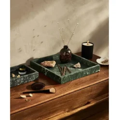 Bandeja Decorativa Pequena De Marmol Venice